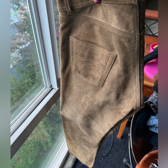 Brown Leather pants - Picture 3 of 4